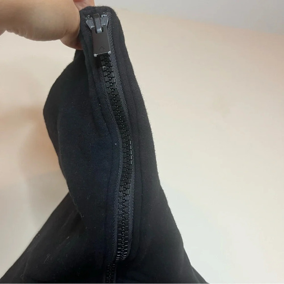 ALALA Zip Up Front Atheleisure Black Hoodie Sweatshirt - Picture 5 of 9